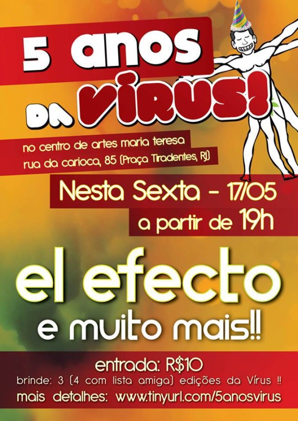 vírus planetário 5 anos festa