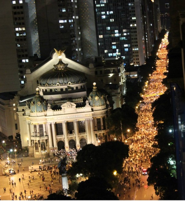 Manifestação segunda (17/6) no Centro do Rio