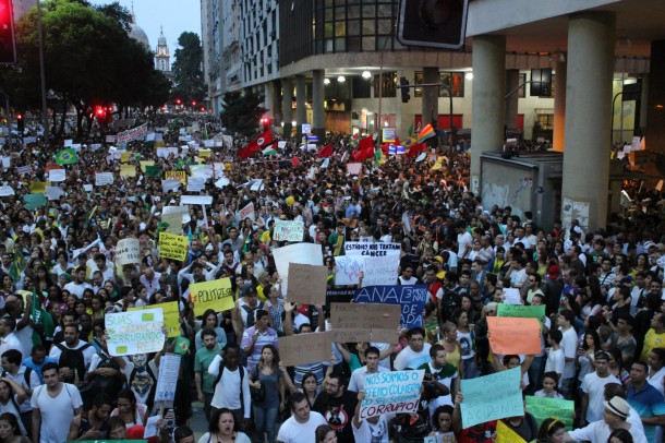 Manifestação no Rio dia 20/6. Foto: Arthur William