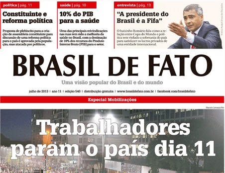 Brasil de Fato completa dois meses de edição regional no Rio