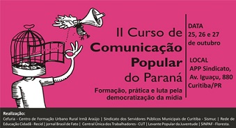 NPC participa do II Curso de Comunicação Popular do Paraná