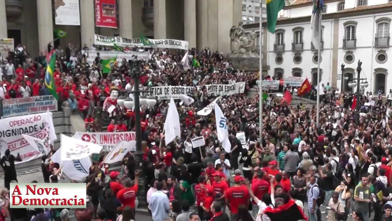 Greve dos profissionais da educação do Rio de Janeiro continua com força total