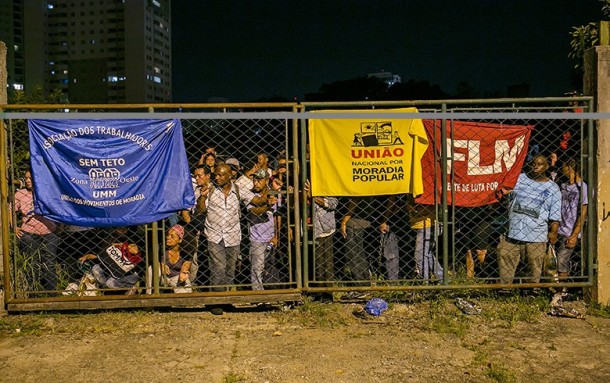 Rua do Bosque: Cerca de 400 pessoas ocuparam terreno | Foto: Danilo Ramos/RBA