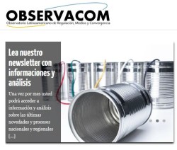 Observatório Latino-americano de Regulação, Meios e Convergência lança boletim