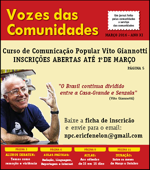 Estão encerradas as inscrições para o Curso de Comunicação Popular Vito Giannotti