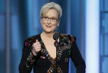 No Globo de Ouro, Meryl Streep faz discurso defendendo estrangeiros, arte e contra Donald Trump