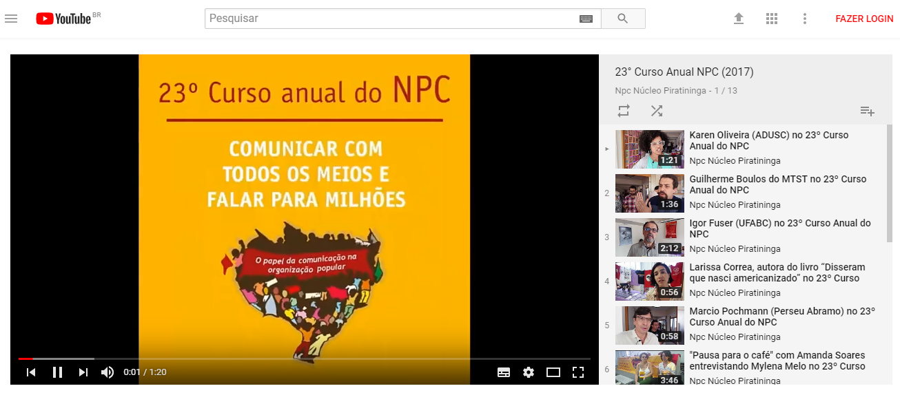 Acompanhe os vídeos produzidos no 23º Curso Anual NPC