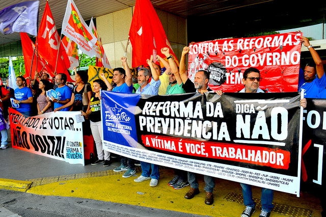 Entidades cariocas criam frente para luta contra a Reforma da Previdência
