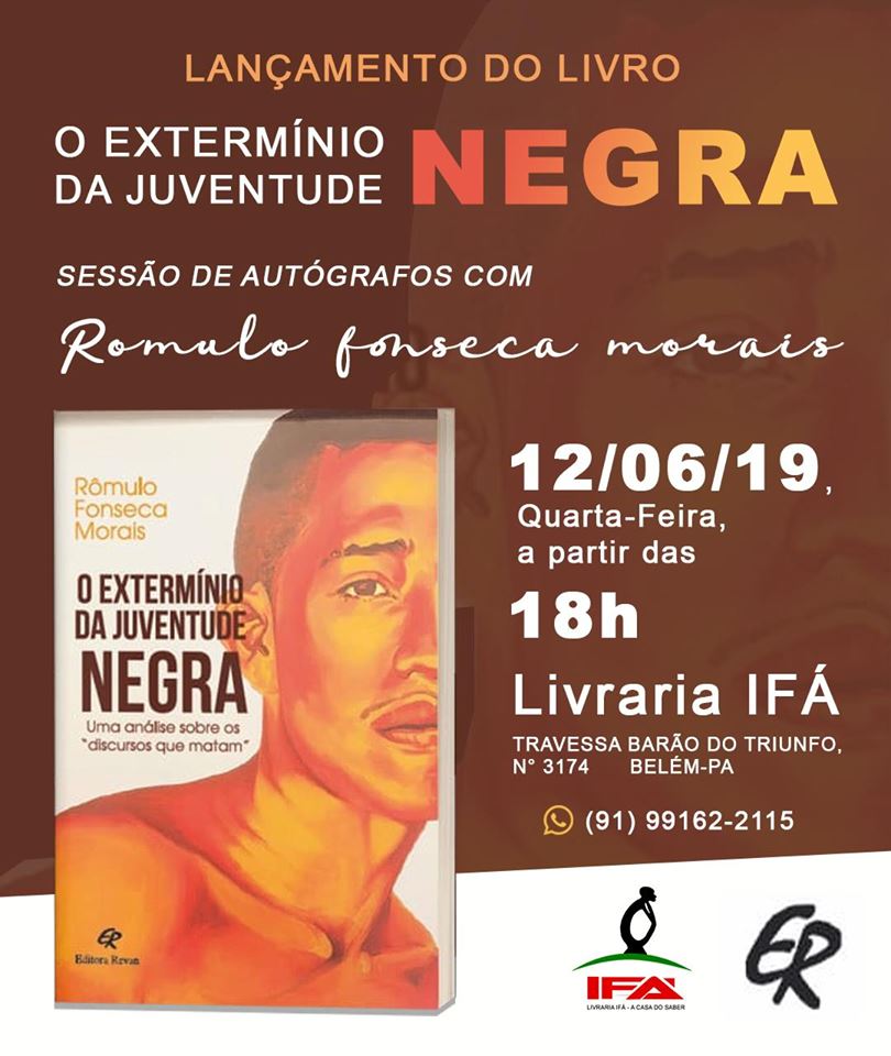 Livro sobre extermínio da juventude negra será lançado em Belém