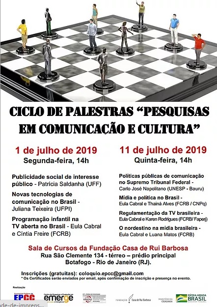 Ciclo de Palestras "Pesquisas em Comunicação e Cultura"