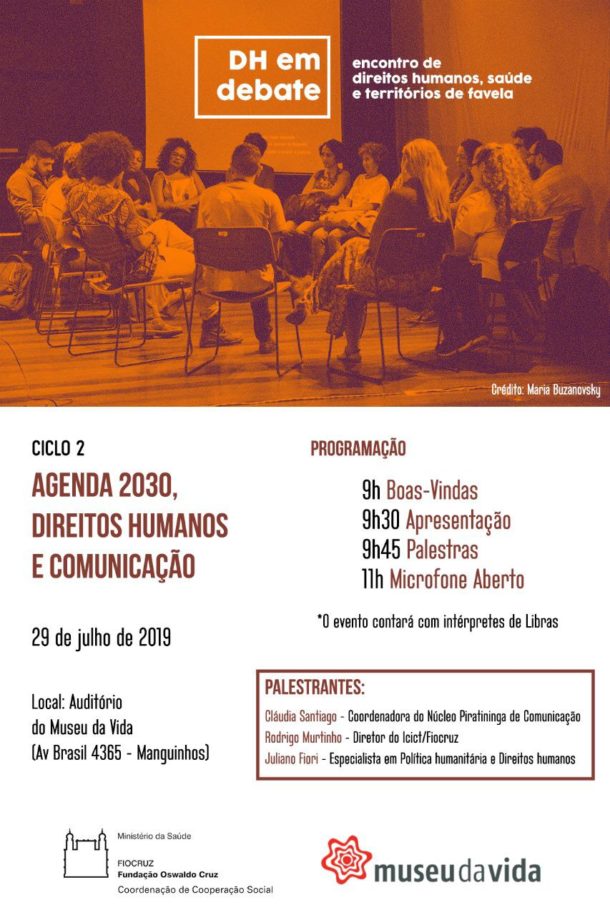 Encontro pauta Agenda 2030, Direitos humanos e Comunicação na Fiocruz