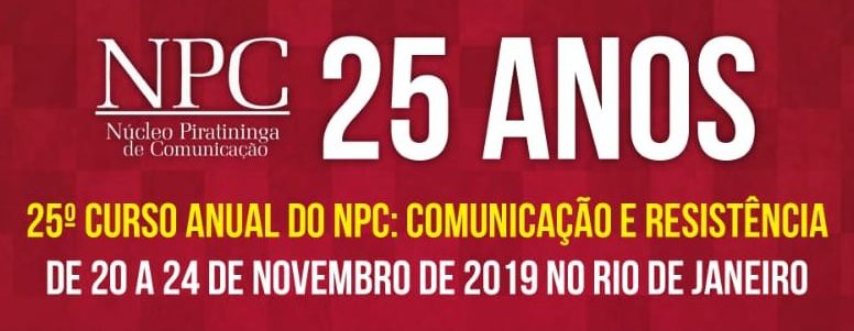 #NPC:25anos: Confira a programação completa do 25º Curso Anual do NPC