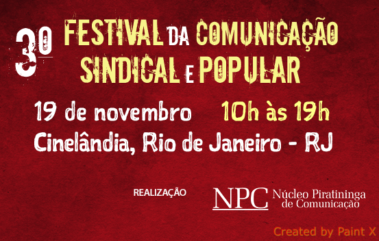 Festival de comunicação anima a Cinelândia dia 19