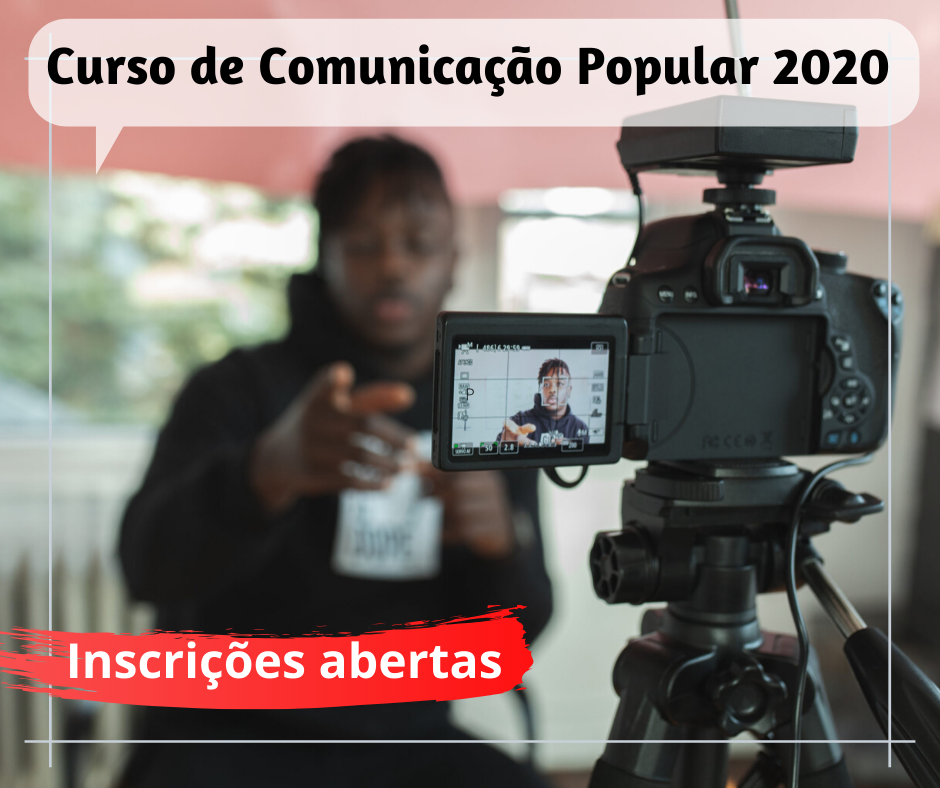 Abertas as inscrições para o Curso de Comunicação Comunitária 2020