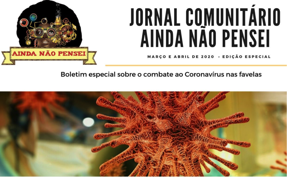 Jornal comunitário do Morro do Preventório, em Niterói,  produz boletim especial sobre o enfrentamento ao Coronavírus