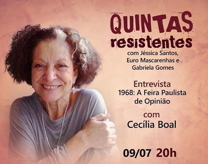 Amanhã, 9/7: o Teatro na resistência contra a ditadura