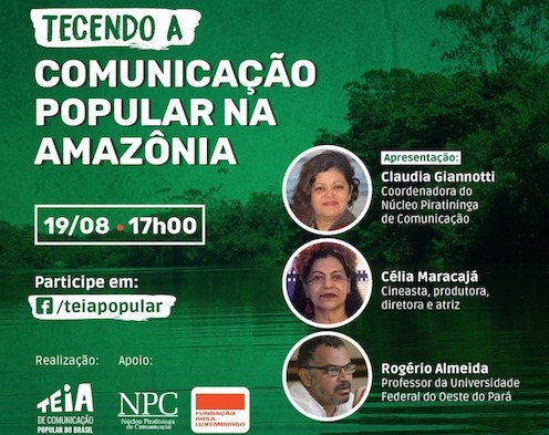 19/08: Vamos falar sobre a comunicação popular na Amazônia?