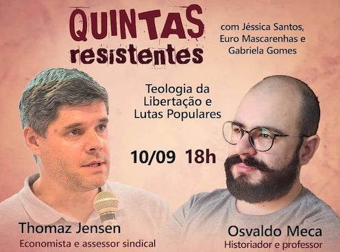 Quintas Resistentes debate teologia da libertação, lutas populares e a memória de Frei Tito