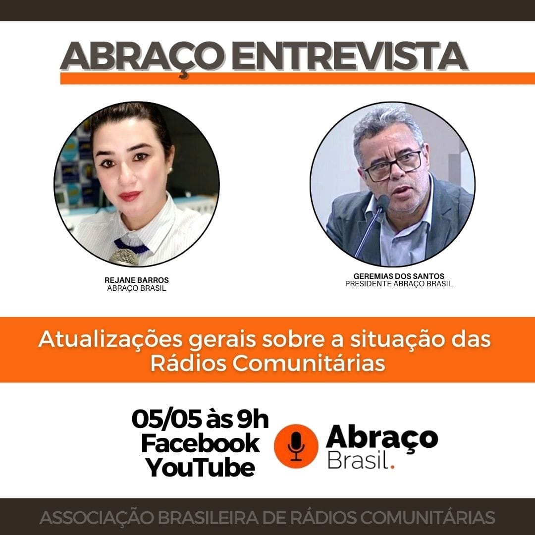 A Abraço Entrevista desta quarta-feira entrevistará Geremias dos Santos, presidente da entidade.