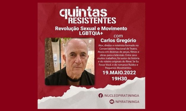 Quintas resistentes recebe Carlos Gregório no dia 19/05