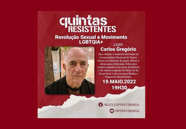 Quintas resistentes recebe Carlos Gregório no dia 19/05