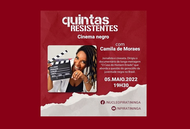 06/05: Quintas Resistentes debate “Cinema Negro”