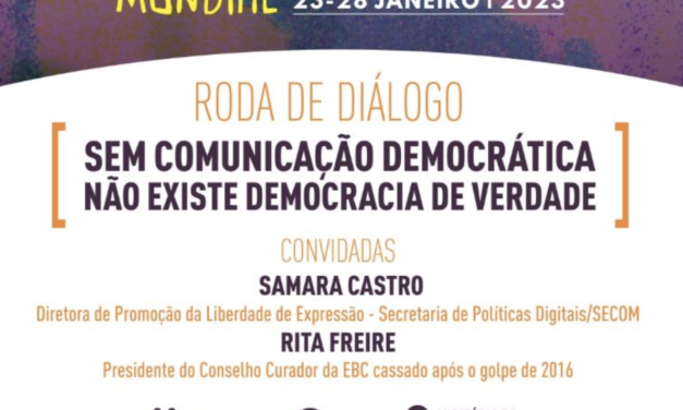 “Sem comunicação democrática não existe democracia de verdade”: roda de conversa no FSM de Porto Alegre