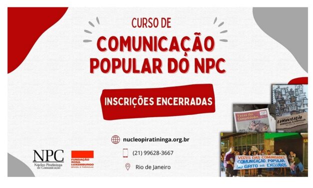 Curso de Comunicação Popular do NPC – INSCRIÇÕES ENCERRADAS