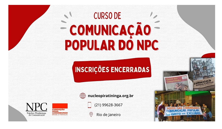 Curso de Comunicação Popular do NPC – INSCRIÇÕES ENCERRADAS