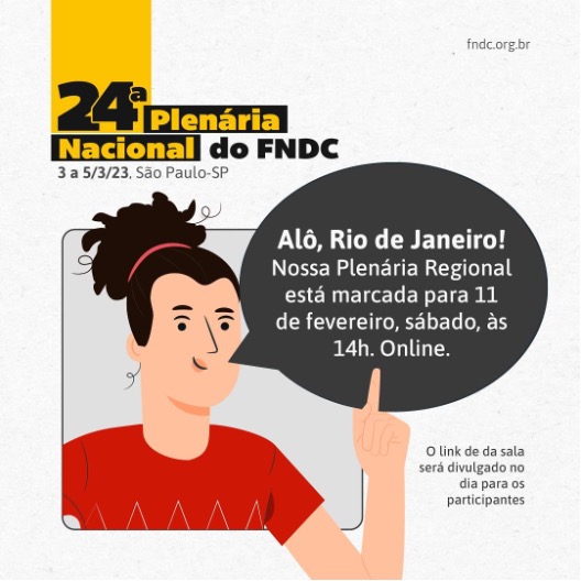 Plenária Nacional do FNDC será de 3 a 5 de março em São Paulo