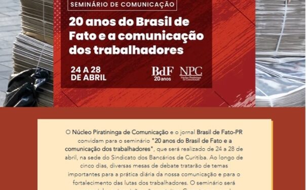Seminário em Curitiba comemora os 20 anos do jornal Brasil de Fato