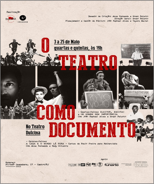 Teatro documentário em cartaz na temporada de ocupação do Teatro Dulcina (RJ)