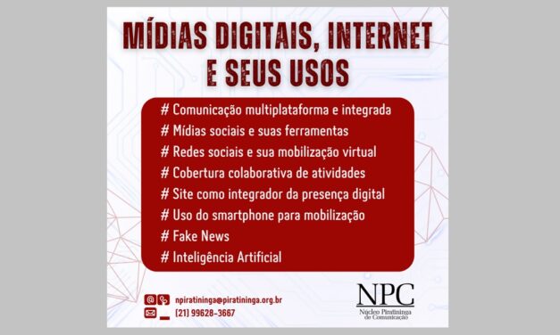 Curso “Mídias digitais, internet e seus usos para disputa de hegemonia” está de volta!