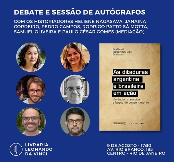 Lançamento na Da Vinci: livro sobre ditadura no Brasil e na Argentina