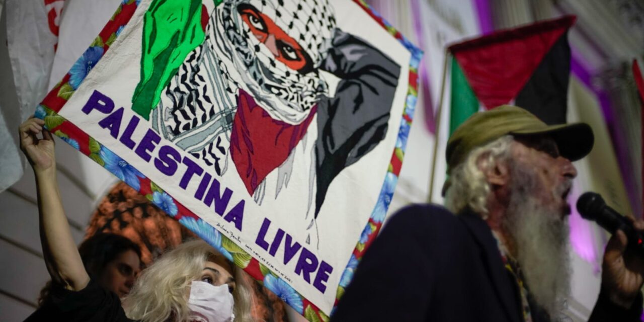 19/10: ato em solidariedade ao povo palestino no Rio de Janeiro