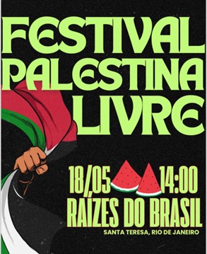 Vem aí o Festival Palestina Livre, no Rio de Janeiro