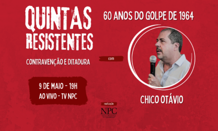 Quintas Resistentes entrevista o jornalista Chico Otavio
