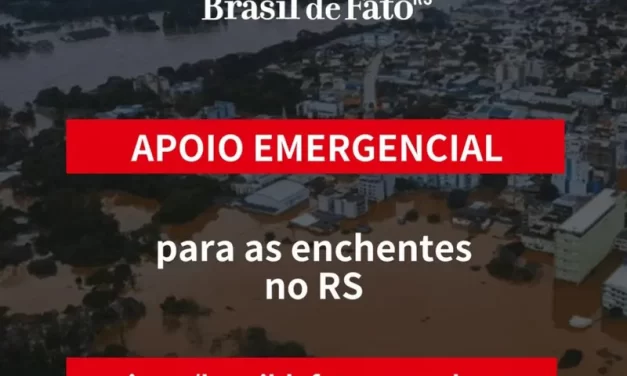 Brasil de Fato RS lança campanha para continuar atividades em meio à tragédia climática