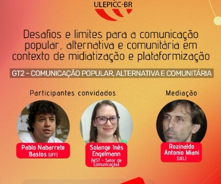 Debate sobre desafios e limites para a Comunicação Popular, Alternativa e Comunitária