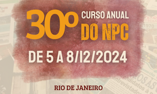 O 30º Curso Anual do NPC vem aí! E são apenas 100 vagas!