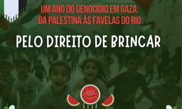 Dia das Crianças pelo direito de brincar: um ano de genocídio em Gaza