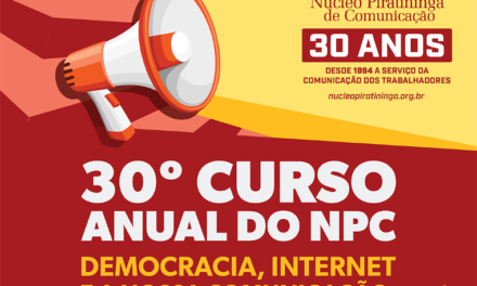 30º Curso Anual do NPC: inscrições vão até 10 de novembro