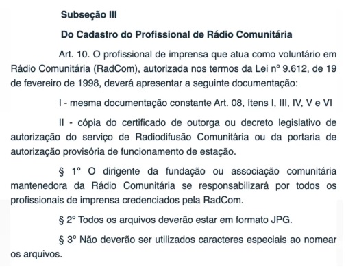 Rádios comunitárias: como se credenciar para cobrir Presidência da República