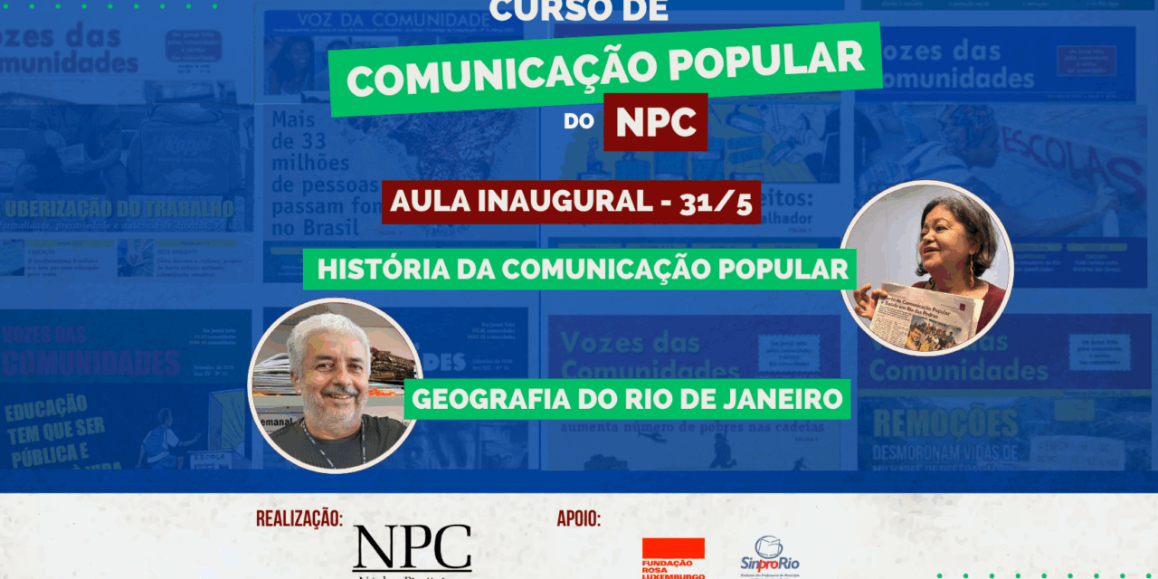 Curso de Comunicação Popular 2025 começa dia 31/5