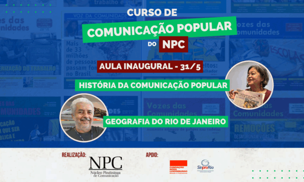 Curso de Comunicação Popular 2025 começa dia 31/5
