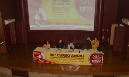 Memória 30º Curso Anual do NPC – Comunicação popular, eixo da luta por justiça social e dignidade